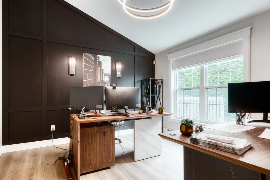 KTK Real Estate — An estate agency office rebuilt to exceed what the team expected — meeting rooms, reception and a floor that works on a busy day. Designed by MAD Design Interiors in Halifax.